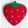 OHS Strawberry Shaped Scatter - Complete Decoration Pillows Green, Red (40x35cm)