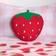OHS Strawberry Shaped Scatter - Complete Decoration Pillows Green, Red (40x35cm)