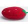 OHS Strawberry Shaped Scatter - Complete Decoration Pillows Green, Red (40x35cm)