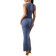 Shein Women Simple Solid Color Sleeveless Casual Dress
