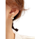 Shein Rhinestone & Faux Pearl Decor Cherry Design Stud Earrings