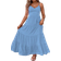 Shein Plus Tie Backless Ruffle Hem Cami Dress For Summer