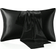 Shein pc Silk Pillow Case Black (74x48cm)