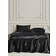 Shein pc Silk Pillow Case Black (74x48cm)