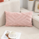 Shein 1pc Plush Geometric Pattern Örngott Rosa (50x30cm)