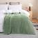 Linecooo Sage Green Fleece Throw Blanket 50” x 60” Blankets Green (152.4x127cm)