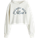 H&M Printed Cropped Hoodie - White