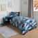 OHS Camo Dino Set, Navy - Single Duvet Cover Blue (200x135cm)