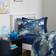 OHS Camo Dino Set, Navy - Single Duvet Cover Blue (200x135cm)