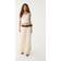 Stradivarius Boho Lace Midi Skirt - Ecru