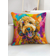 Shein Cartoon Colorful Dog Printed - 1 pc Pillow Case Multicolour (50x30cm)