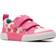 Clarks Foxing Shell First Walker Shoes - Pink Canvas