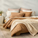 Casaluna Heavyweight linen blend comforter sham Bedspread Brown (279.4x243.8cm)