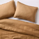 Casaluna Heavyweight linen blend comforter sham Bedspread Brown (279.4x243.8cm)