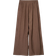 Bershka Crinkle Wide Leg Trousers - Brown