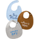 Shein 2pcs Baby Random Letter Embroidery Bib
