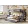 Flair Tag Triple Grey Staircase with Trundle Bunk Bed 146x247cm
