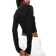 ASOS DESIGN Langärmliges Kurzes Baumwoll-Oberteil - Schwarz
