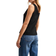 New Look Sort Vest I Jersey Med Krøller Og Knapper - Foran