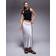 River Island Satin Maxi Skirt - Silver