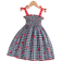 Shein Young Girl Summer Fashion Plaid Sling Dress With Cute Strawberry Print Embroidery Accent