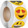 Northix JTI Smileys Aufkleber 500 Stück Rolle