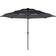 OutSunny 3-Tier Garden Parasol with Solar LED Lights Grey