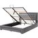 Merax Hydraulisches Boxspringbett 140 x 200 cm - Polster Bettrahmen 140 x 200cm