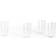 Hay Angle Glass 4-pakning 10 cm Klar Drikkeglass 4st