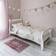 Noa and Nani Astrid Single Bed Sleigh Frame Classic White 37.8x83.5"
