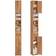 SoBuy Solid Wood Bathroom Tall Cabinet BZR34-SH