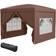 OutSunny Pop Up Gazebo - Coffee 3x3 m