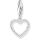 Thomas Sabo Open Heart CZ Surround Charm - Silver