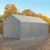 Toolport Lagerzelt 3x6 m Zelthalle Unterstand Weidezelt PVC Plane 700 N Wasserdicht in Grau
