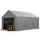 Toolport Lagerzelt 3x6 m Zelthalle Unterstand Weidezelt PVC Plane 700 N Wasserdicht in Grau