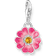 Thomas Sabo Flower Power Enamel Charm - Silver/Pink