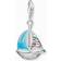 Thomas Sabo Flower Power Enamel Charm - Silver/Pink