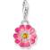 Thomas Sabo Flower Power Enamel Charm - Silver/Pink