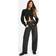 boohoo Womens Basics High Waisted Boyfriend Jeans - Washed Black