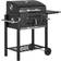 OutSunny Charcoal Grill with Height-Adjustable Coal Pan Black