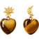 Maanesten Courage Earrings - Gold/Tiger's Eye