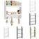 WOLTU Kids Bookshelf Wall Mounted 2-Tier