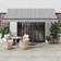 vidaXL Retractable Awning Anthracite and White 4x3 m