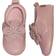 Melton Daisy Leather Slippers - Ash Rose
