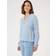 Kaffe Ditte Moonstruck Print V-Neck Blouse - Mid Blue