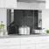 vidaXL Køkken Backsplash Mørke Grå 100x60x0.6 cm Stænkplade