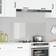 vidaXL Kök Backsplash Transparent 110x50x0.6 cm Härdat Glas Stänkskydd