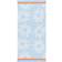 Marimekko Rakastaa Hamam Handdoek 45x92 cm Orange-Off-white-light Blue