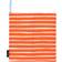Marimekko Piccolo 21,5 x 21,5 cm Orange Manique Bleu, Rouge, Orange, Blanc