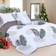 99rooms Double Set Soft Printed Bedding Set Brushed Microfiber Duvet Cover